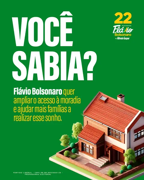Flávio Bolsonaro quer ampliar o acesso à moradia e ajudar mais famílias a realizar esse sonho.