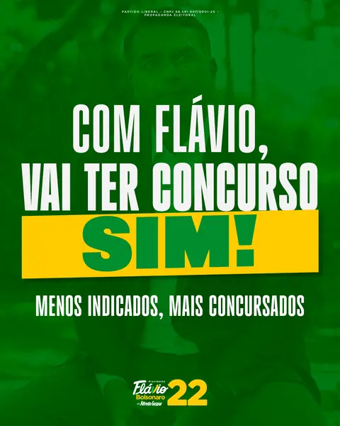 Com Flávio, vai ter concurso sim! Menos indicados, mais concursados.