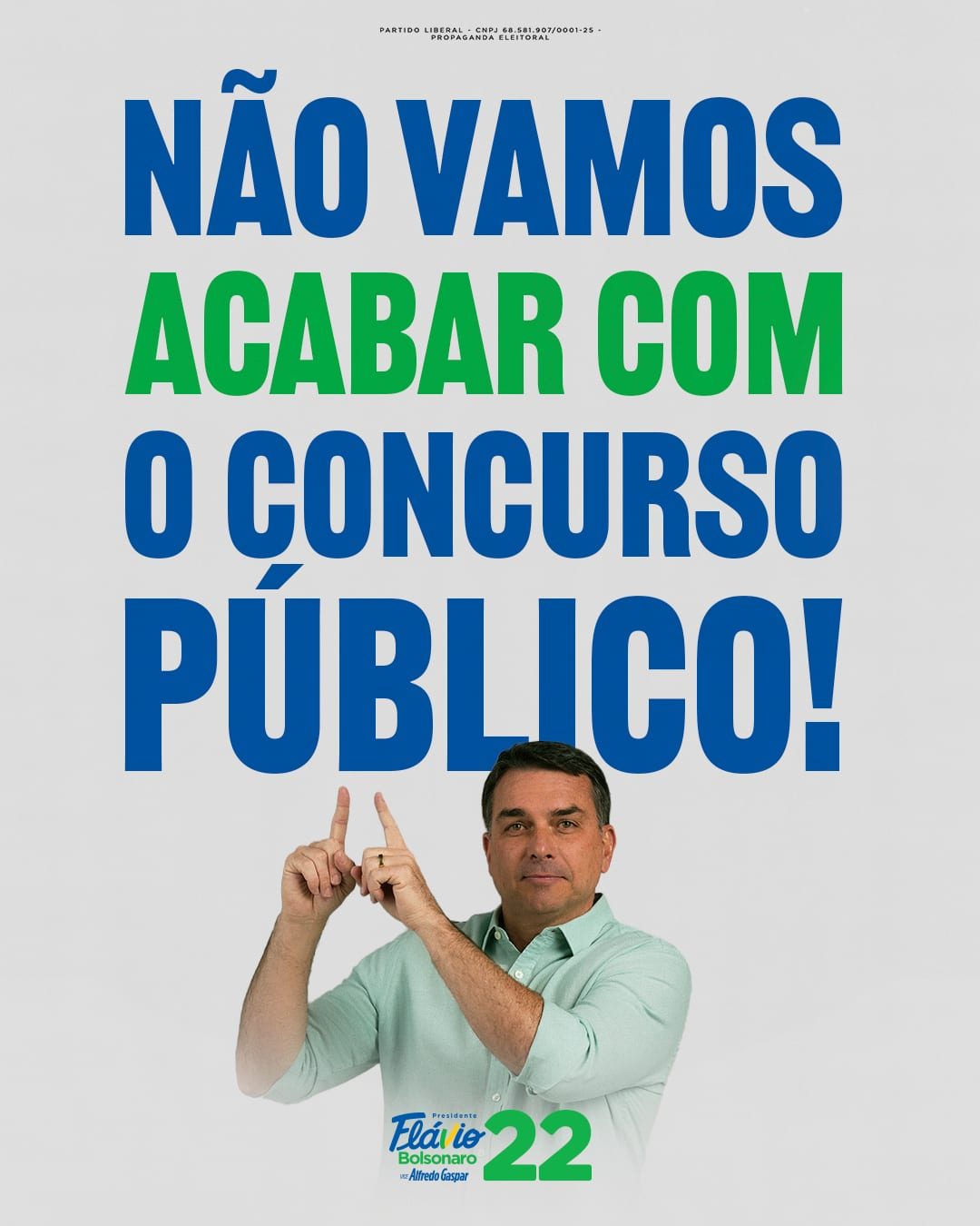 Não vamos acabar com o concurso público