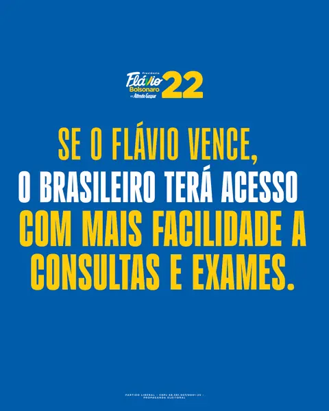 Se o Flávio vence, o brasileiro terá acesso com mais facilidade a consultas e exames.