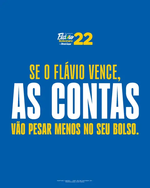 Se o Flávio vence, as contas vão pesar menos no seu bolso.