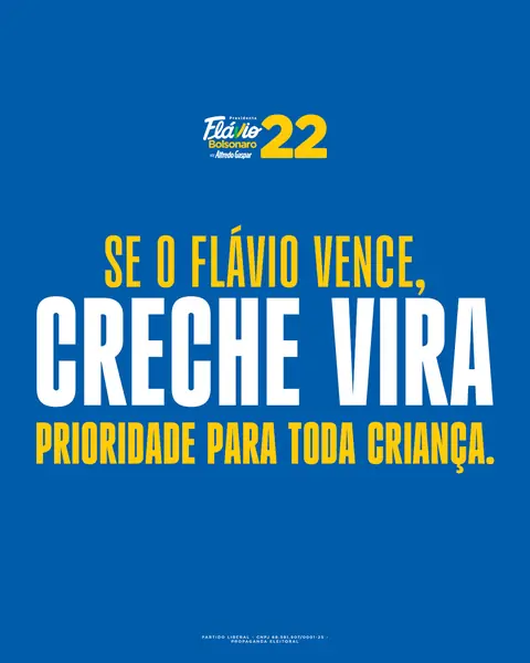Se o Flávio vence, creche vira prioridade para toda criança.