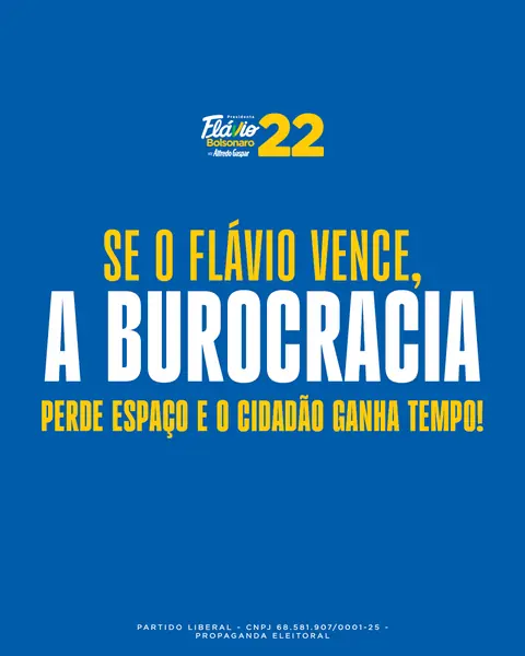 Se o Flávio vence, a burocracia perde espaço e o cidadão ganha tempo!