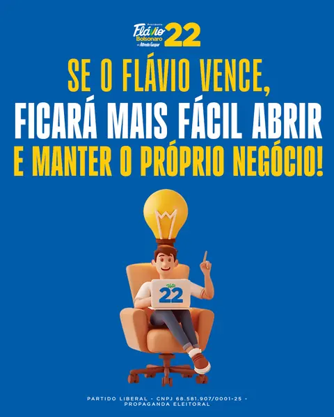 Se o Flávio vence, ficará mais fácil abrir e manter o próprio negócio!