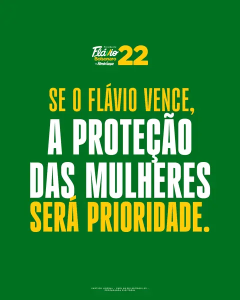 Se o Flávio vence, a proteção das mulheres será prioridade.
