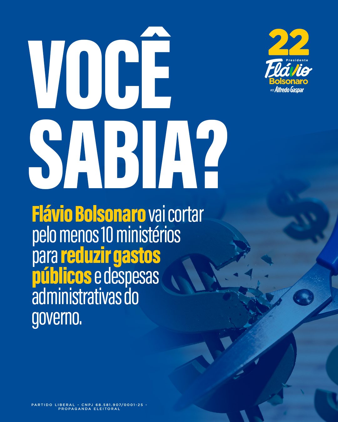 Flávio Bolsonaro vai cortar pelo menos 10 ministérios para reduzir gastos públicos e despesas administrativas do governo.