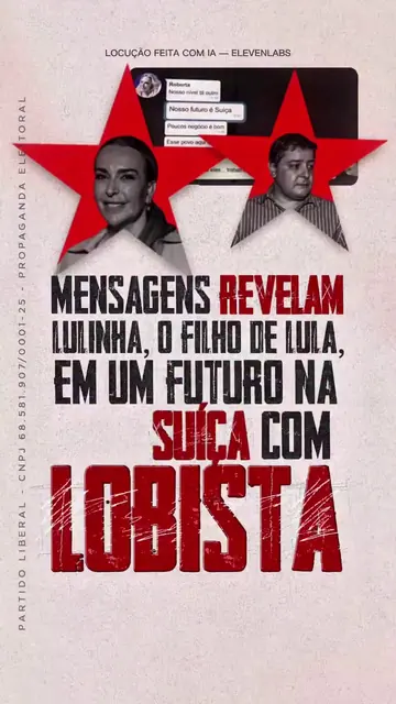 Mensagens revelam Lulinha em um futuro na Suíça com lobista